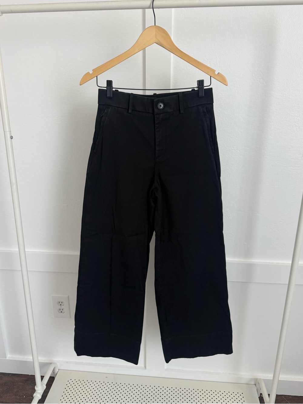 Spanx Stretch Twill Wide Leg Pants in Black